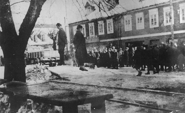 Pendaison par les nazis le 13 janvier 1944 à Cetinje
