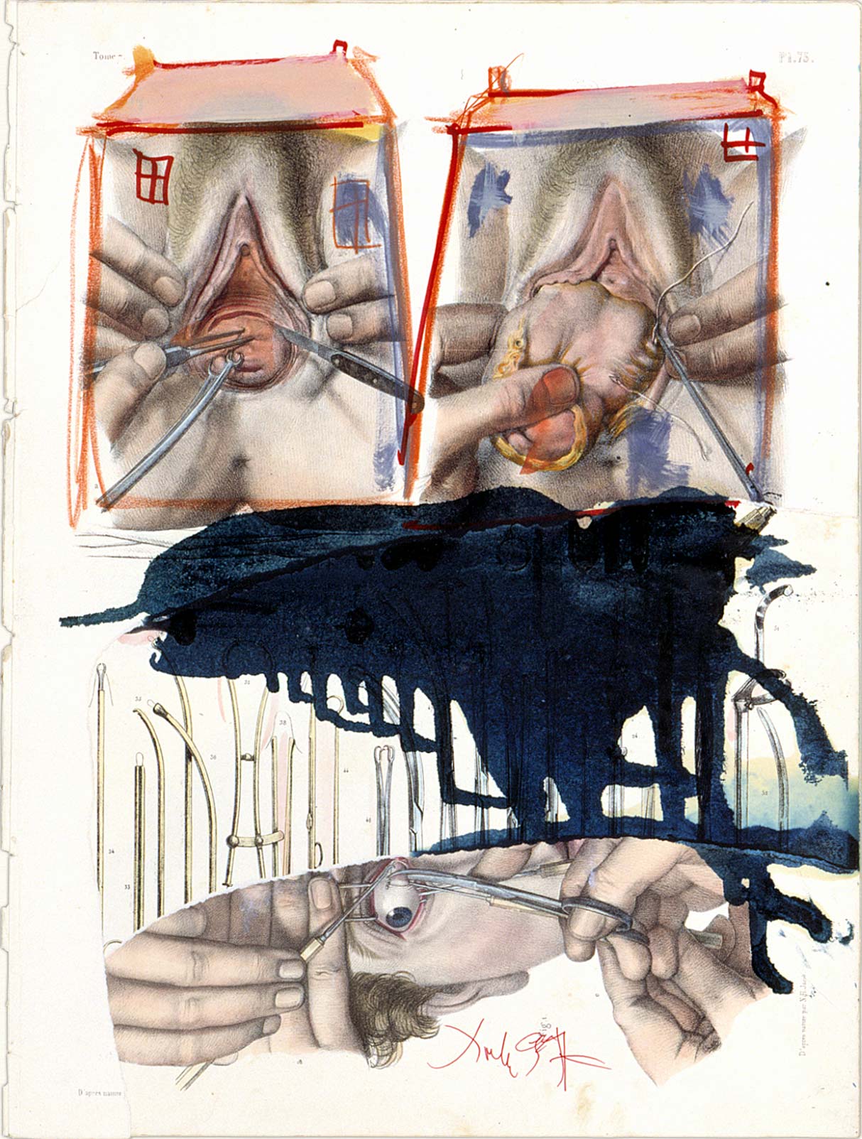 Collage de Dado : Sans titre, 1997