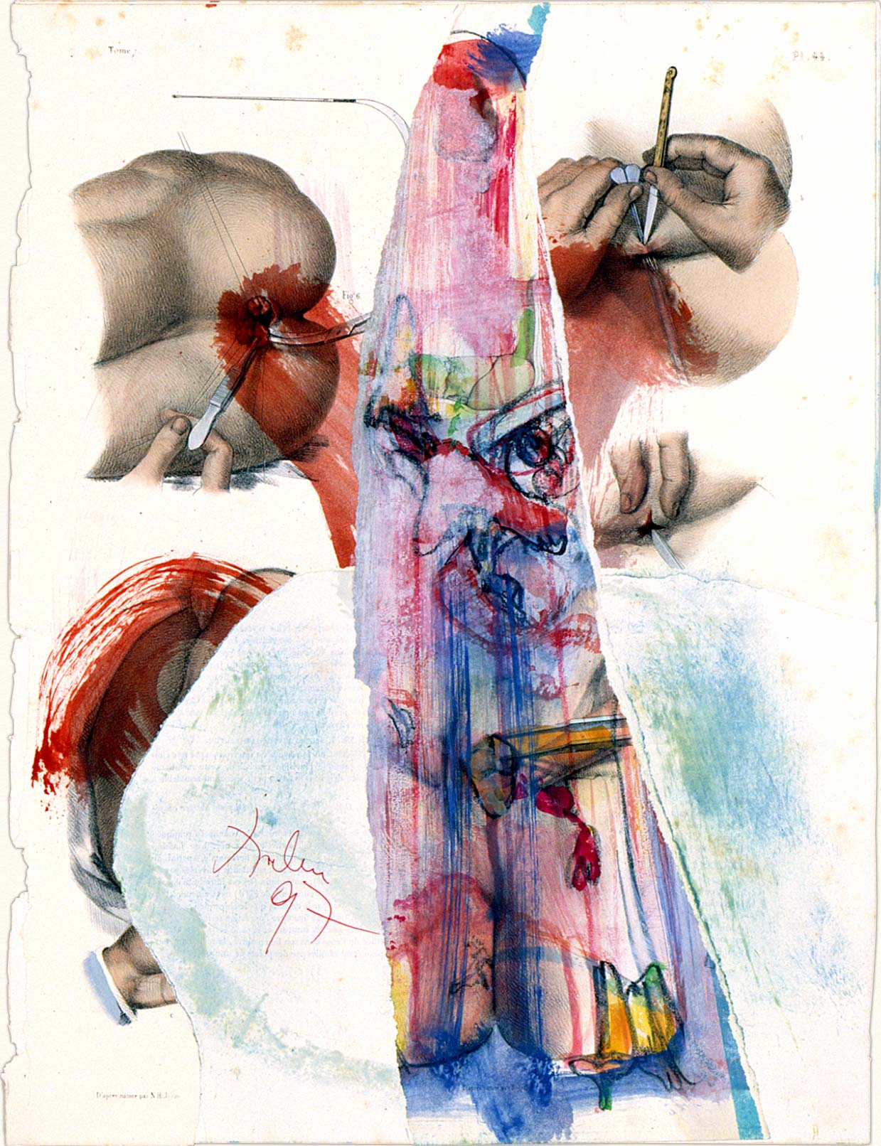 Collage de Dado : Sans titre, 1997