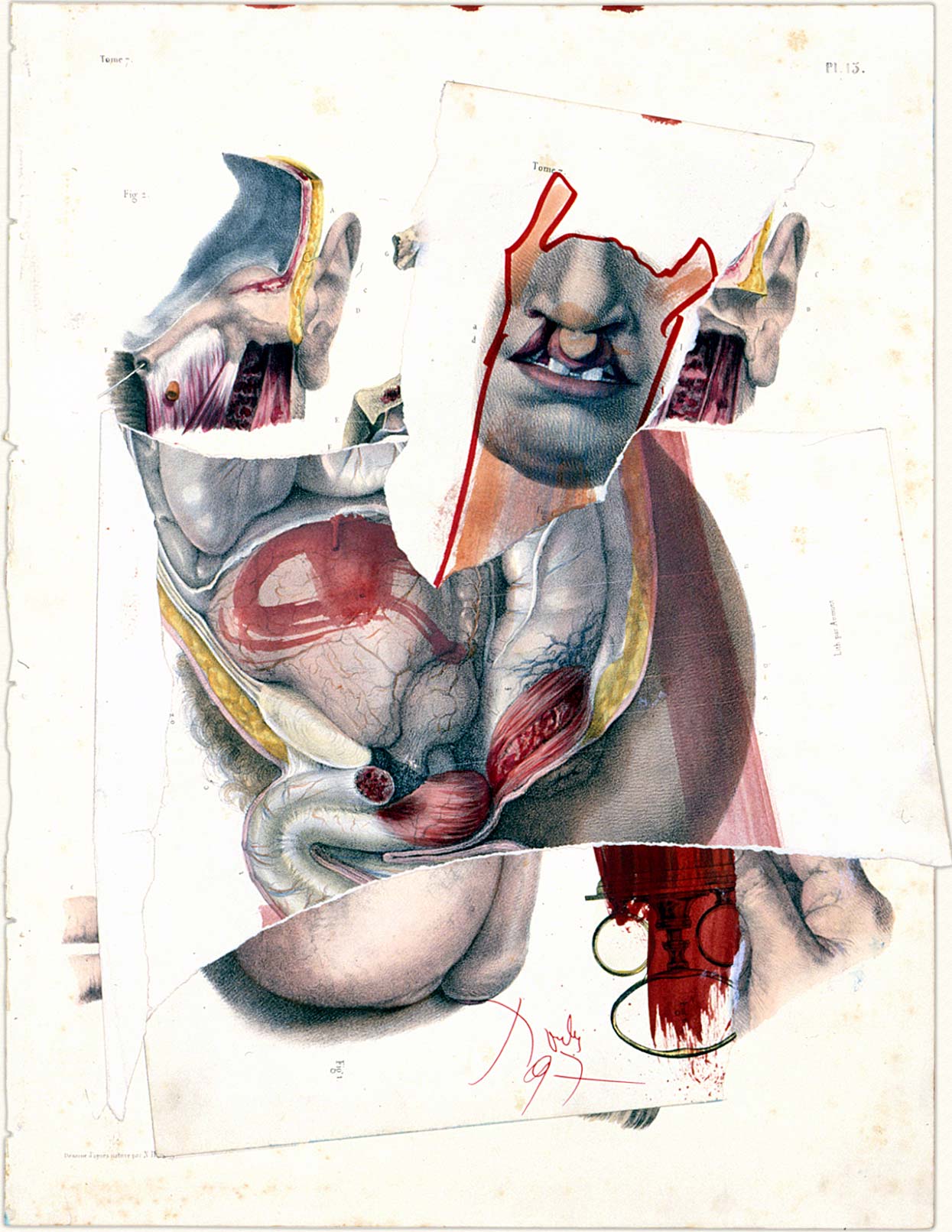 Collage de Dado : Sans titre, 1997