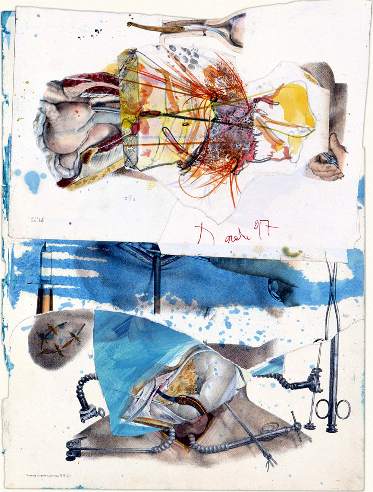 Collage de Dado : Sans titre, 1997