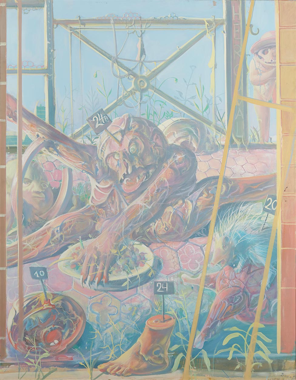 Tableau de Dado : Triptyque alimentaire III, 1973