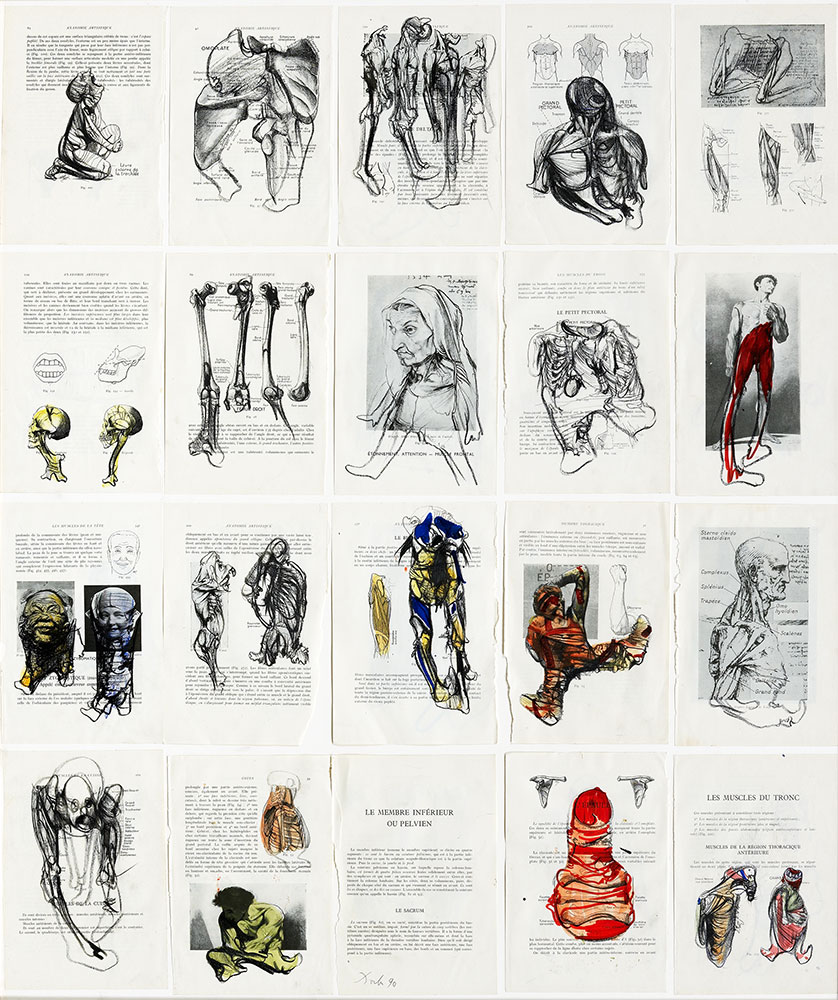 Collage de Dado : Anatomie artistique, 1990