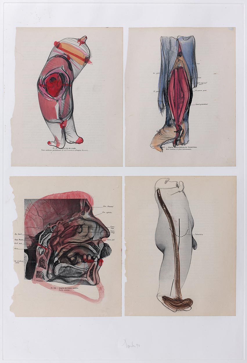 Collage de Dado :Anatomie, 1990
