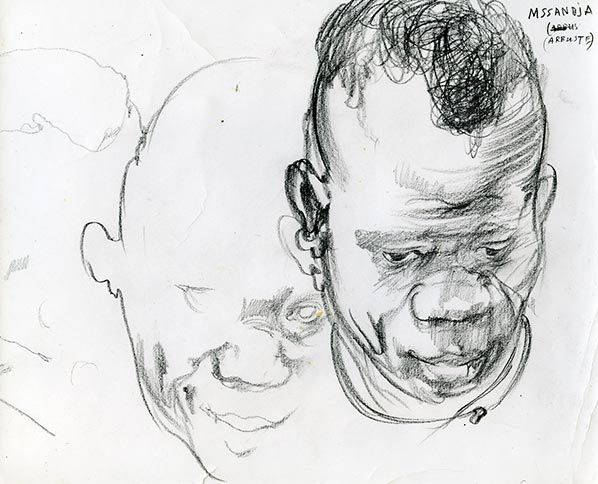 Dado kod Pigmeja. Crtež