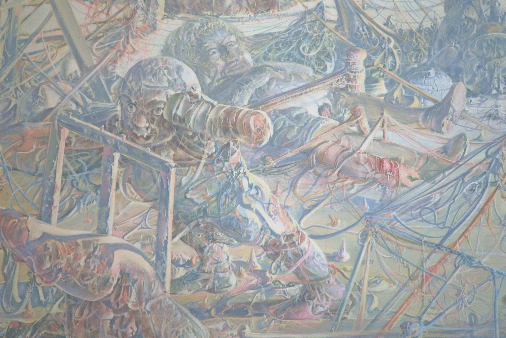 Dado’s painting: The Studio, 1972 (detail)