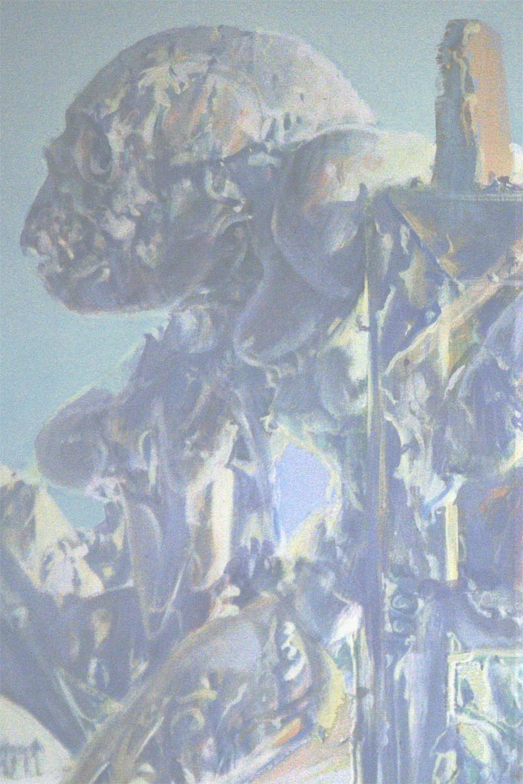 Dado’s painting: The Studio, 1972 (detail)