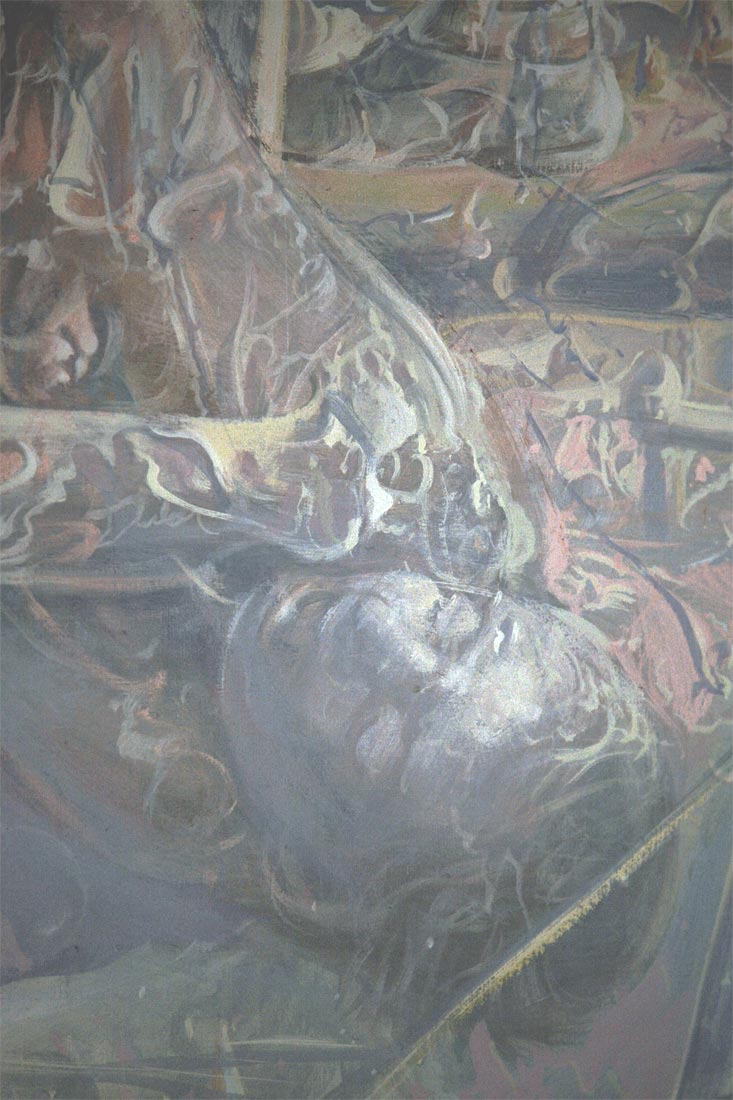 Dado’s painting: The Studio, 1972 (detail)