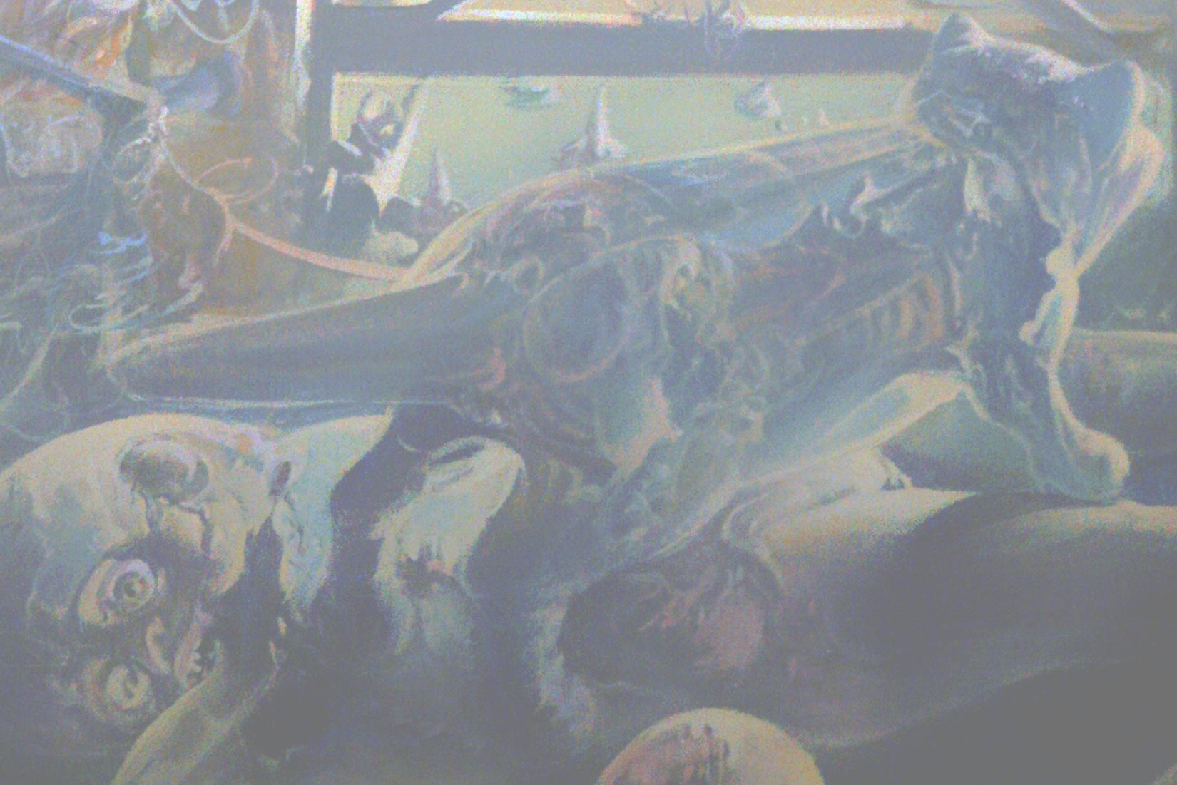 Dado’s painting: The Studio, 1972 (detail)