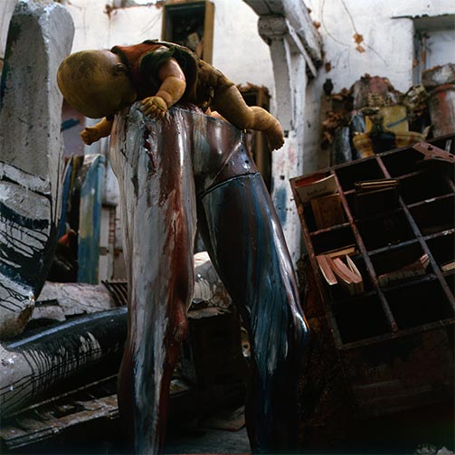 Sculptures dans l’atelier de Dado en 1996