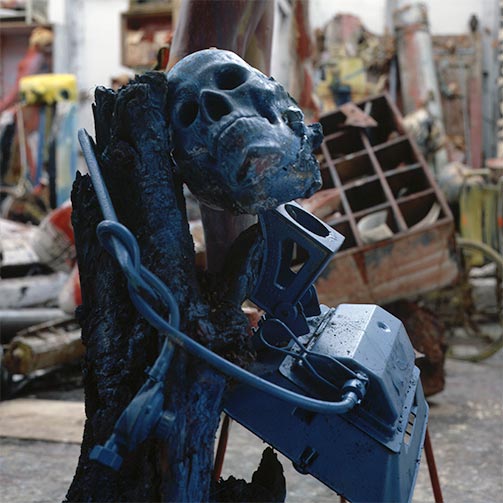 Sculptures dans l’atelier de Dado en 1996