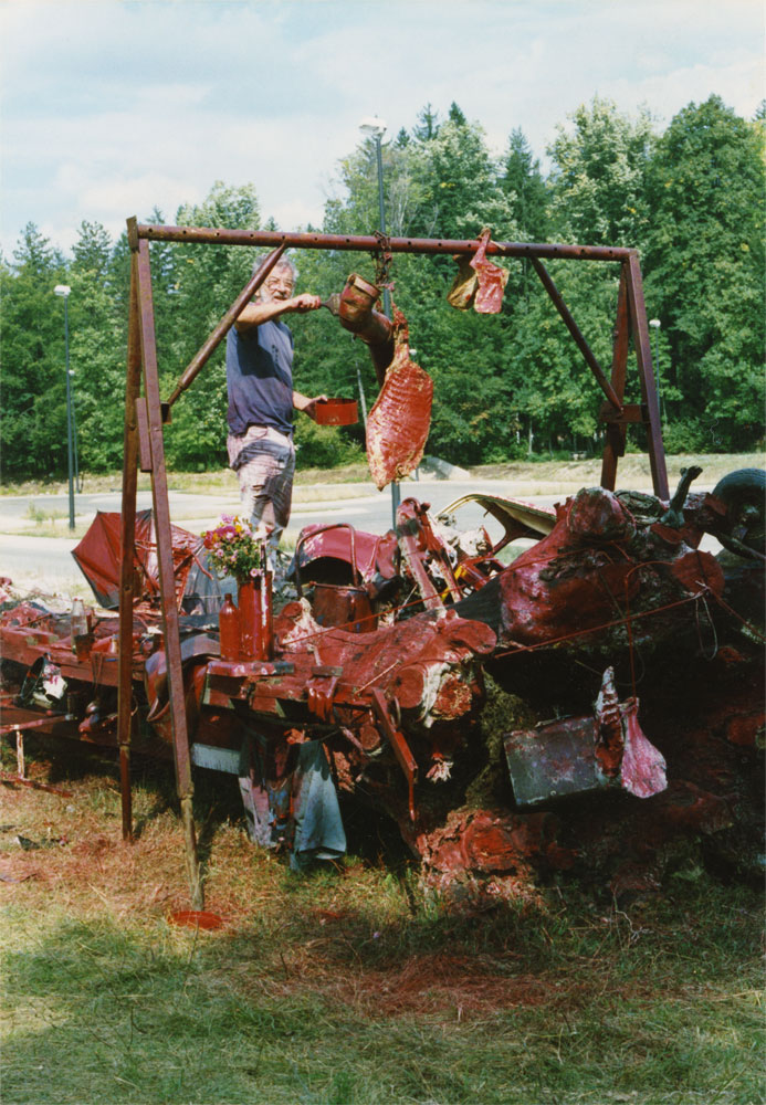 Installation en hommage à Danilo Kiš, Biennale de Cetinje, 1991