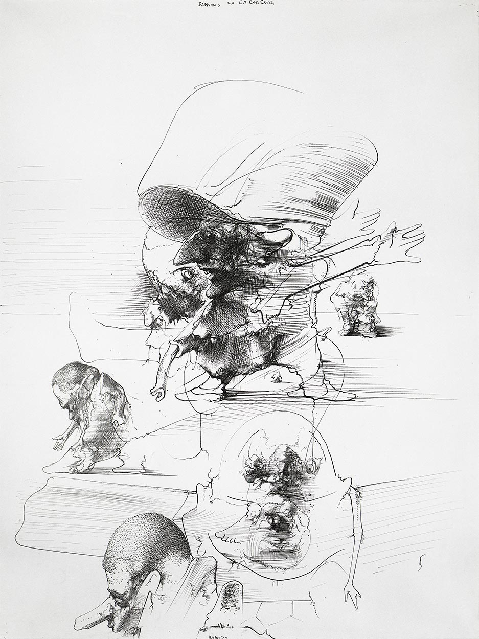 Dessin de Dado : Dansons la Carmagnole, 1977