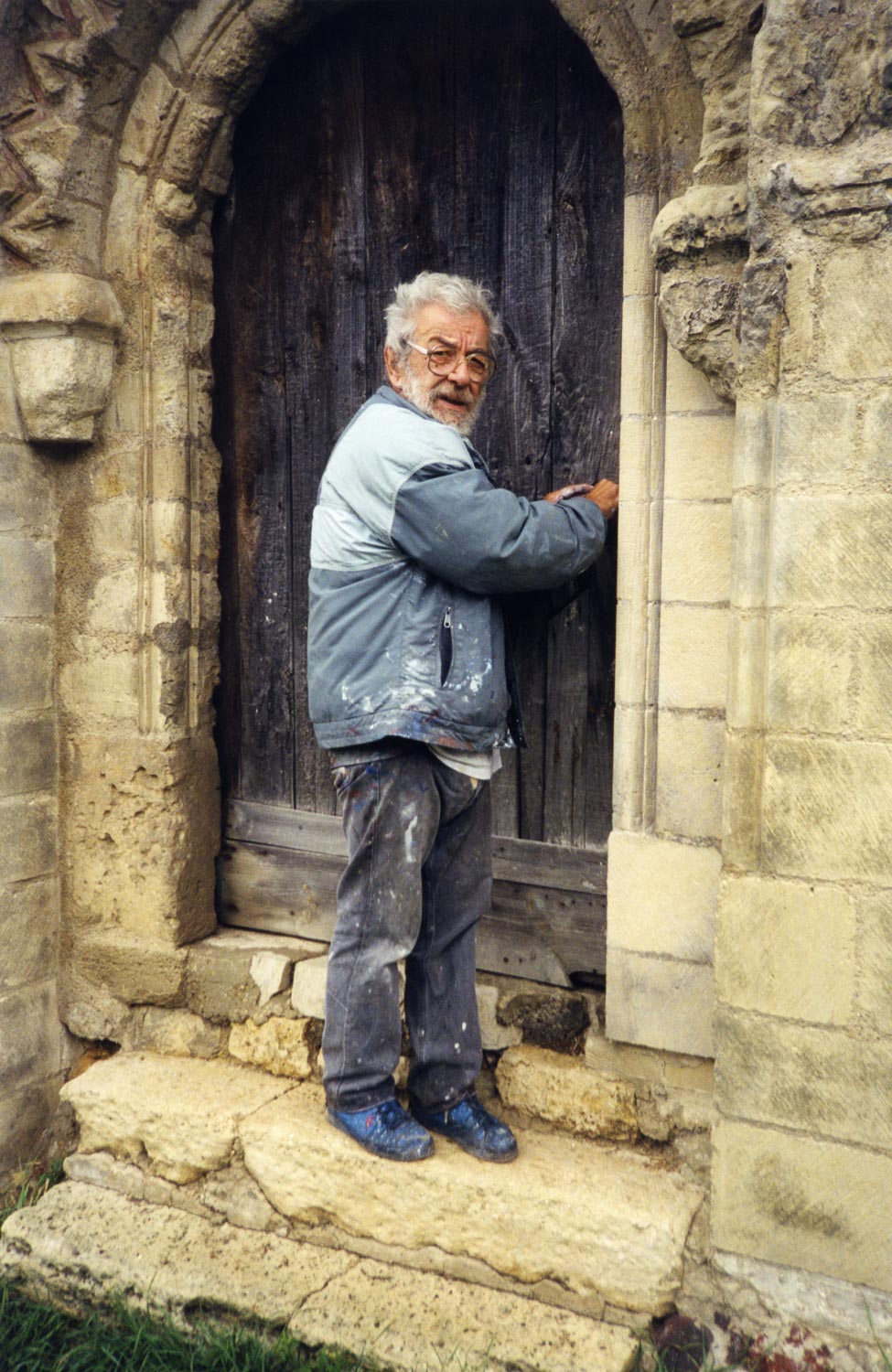 Début du travail de Dado à la Chapelle Saint-Luc