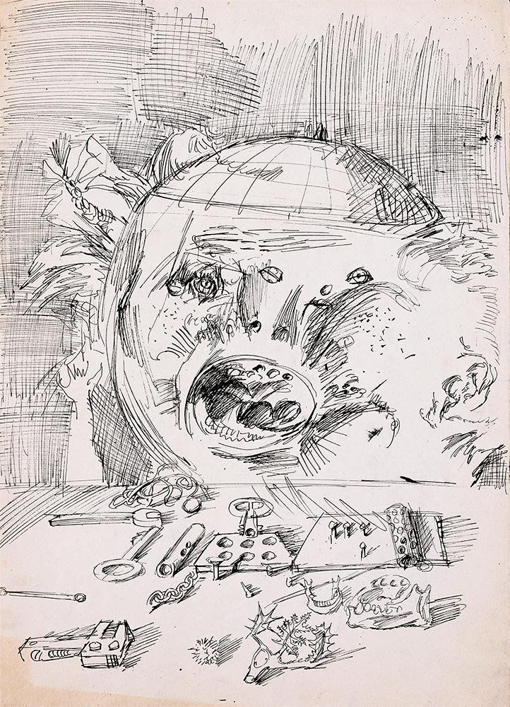 Dado’s drawing: Cugo, 1955