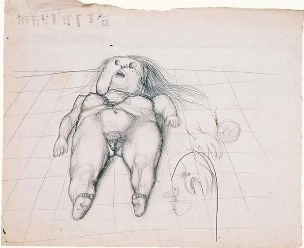 Étude pour La Crucifixion, 1955