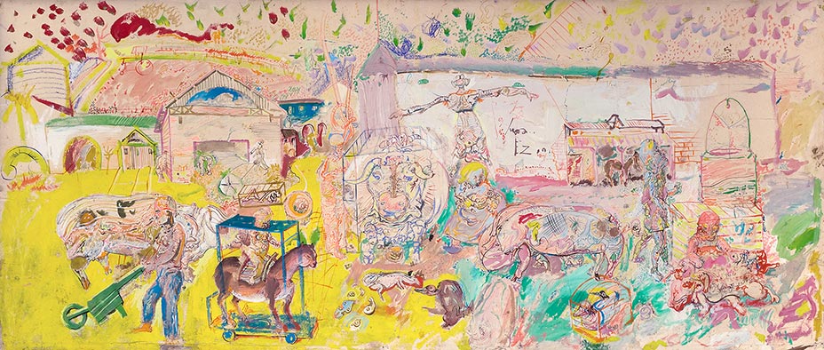 Étude pour La Grande Ferme – Hommage à Bernard Réquichot