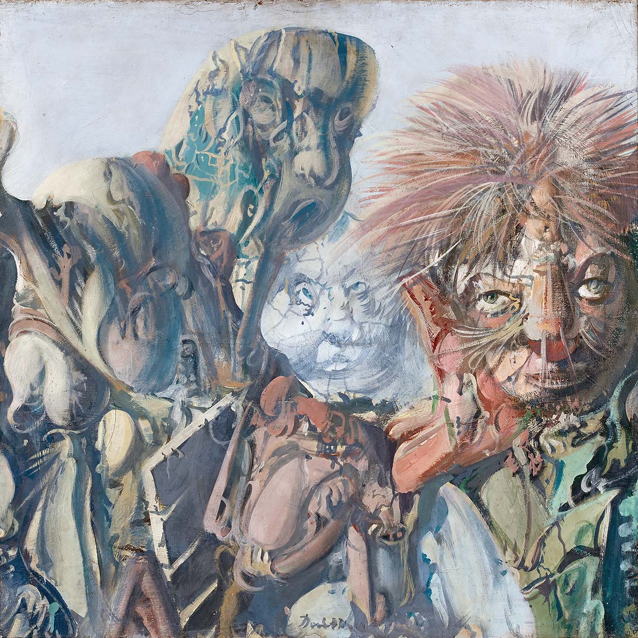 Dado’s painting: The Gallery of Ancestors XV, 1970