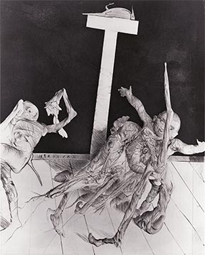 Print by Dado: The Cross of St. Hubert