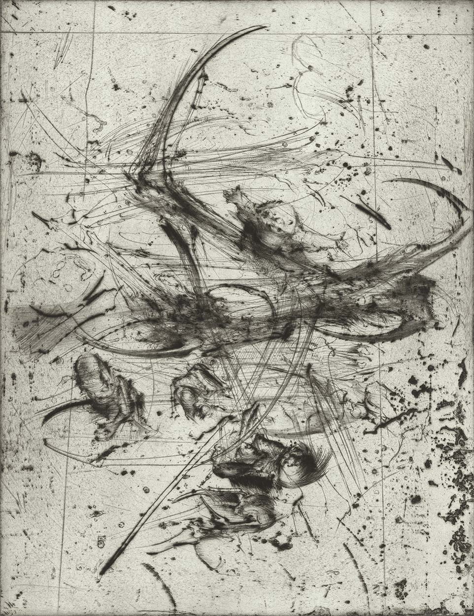 Gravure de Dado : Planche H, 2e état, 1981-1982