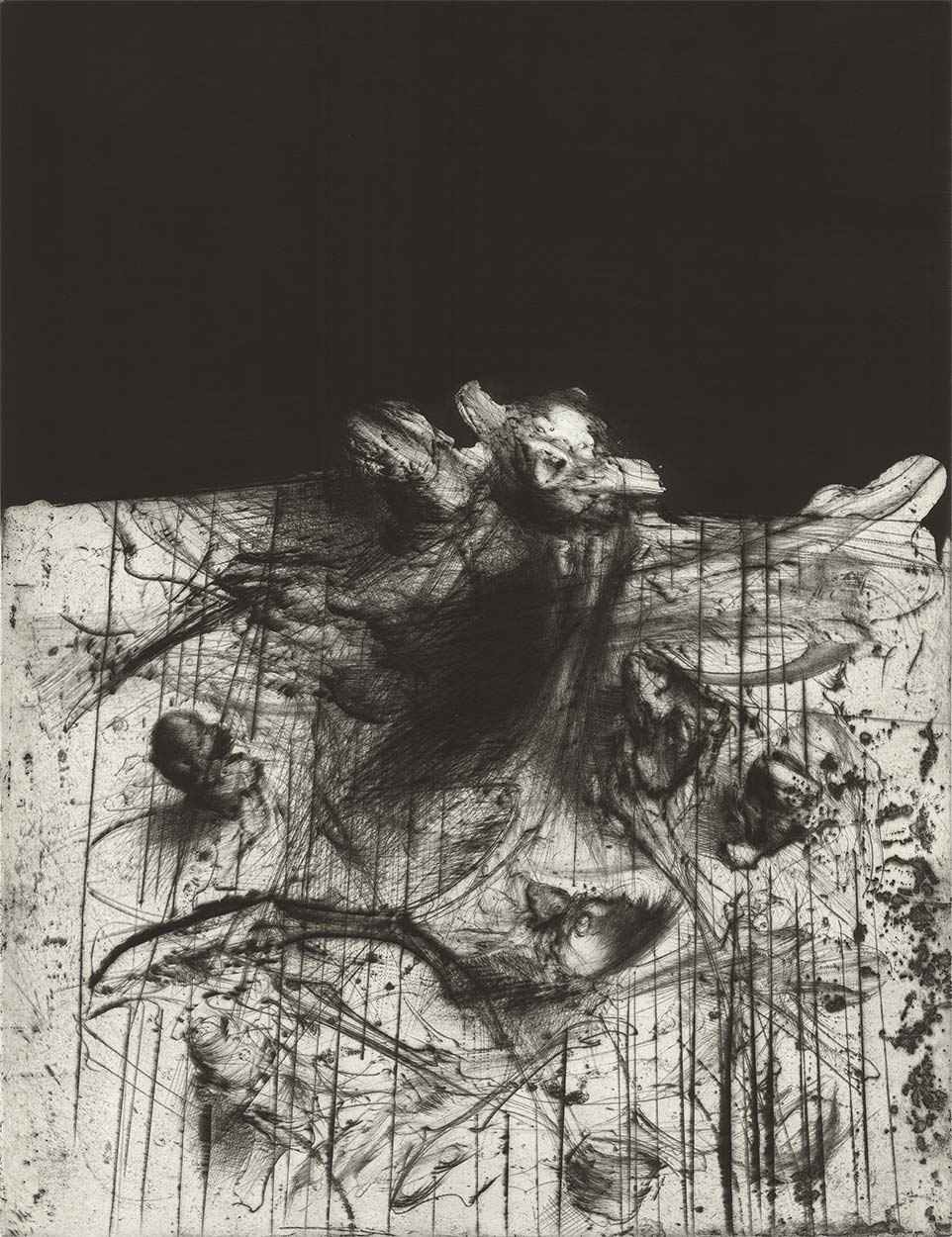 Gravure de Dado : Planche H, 4e état, 1982