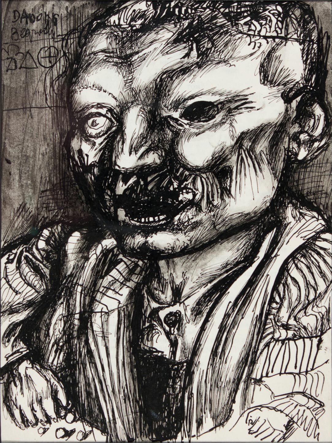 Dado’s drawing: Male Portrait, 1956