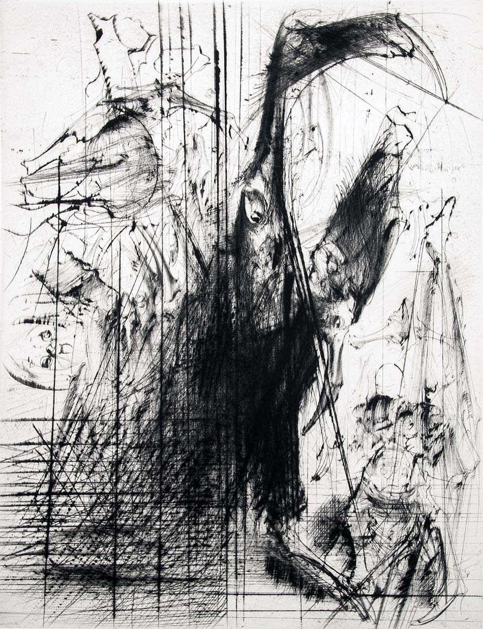 Gravure de Dado : Planche I, 4e état, 1981-1982