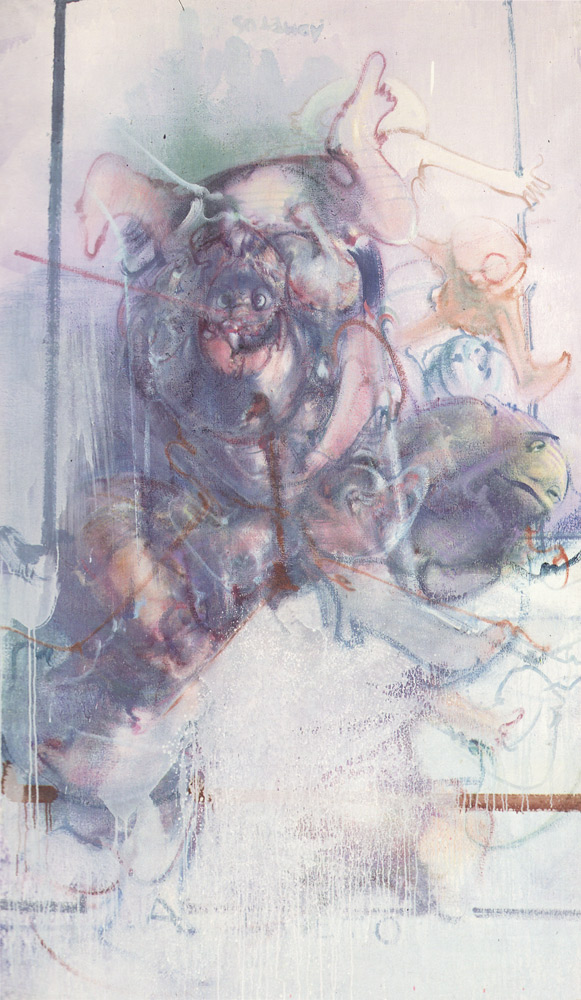 Dado’s painting: Project for Répons by Pierre Boulez