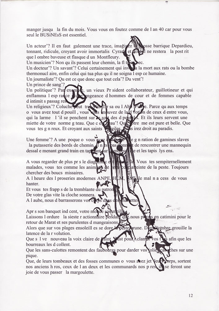 Manuscrit de Jann-Marc Rouillan - Page 12