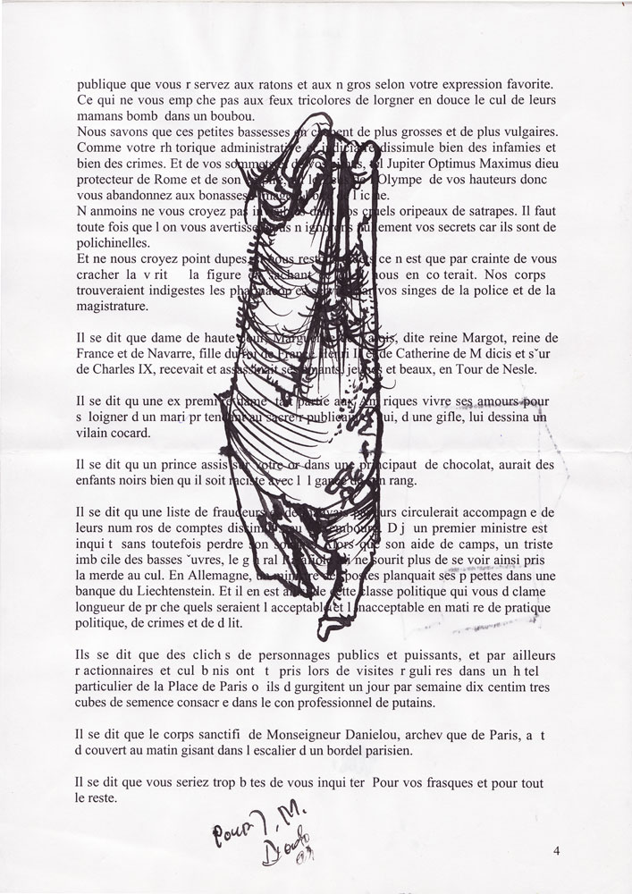 Jann-Marc Rouillan’s manuscript - Page 4