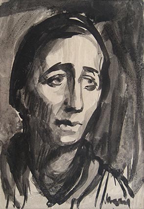 Portrait de la mère de Dado (Miodrag Djuric)