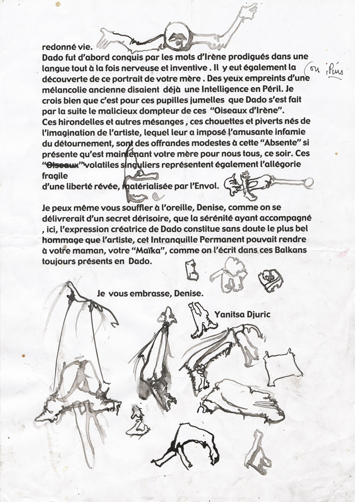 Lettre de Yanitza à Denise Epstein, p.2