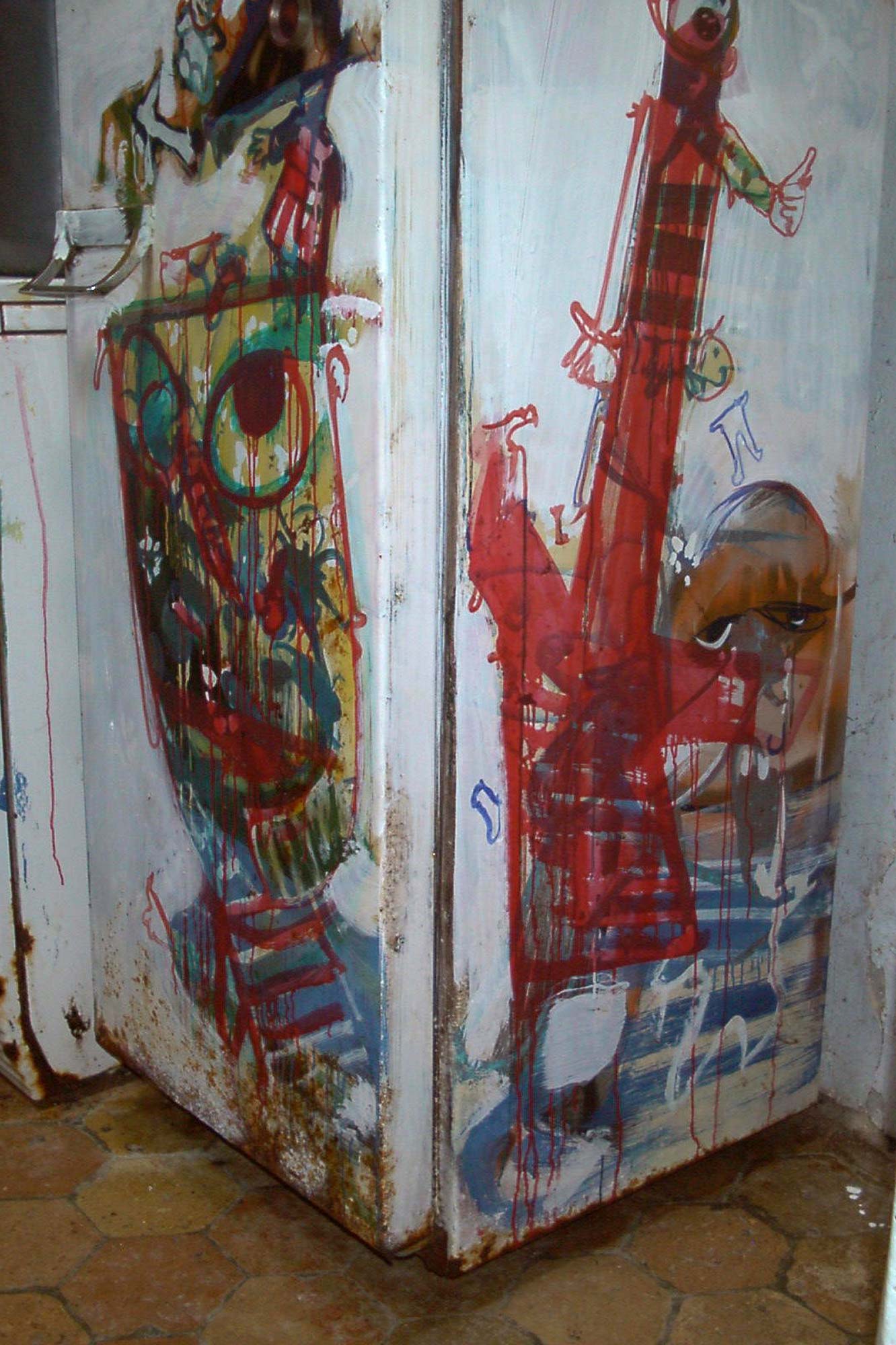Dado : peintures murales d’Hérouval – Cuisine – Mur est