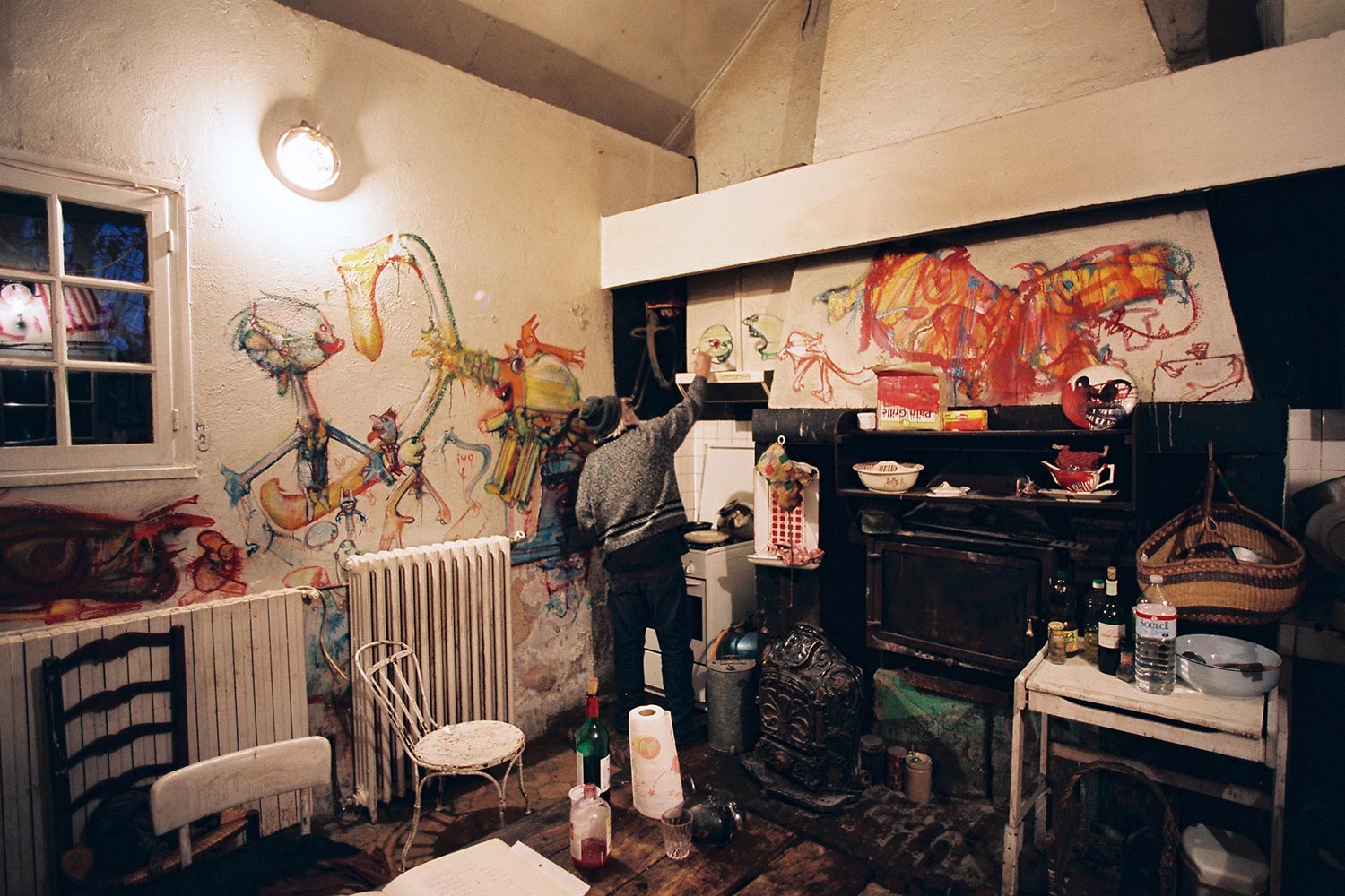 Kitchen – North wall – Murals at Hérouval