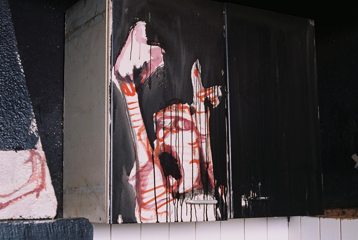 Dado : peintures murales d’Hérouval – Cuisine – Mur nord