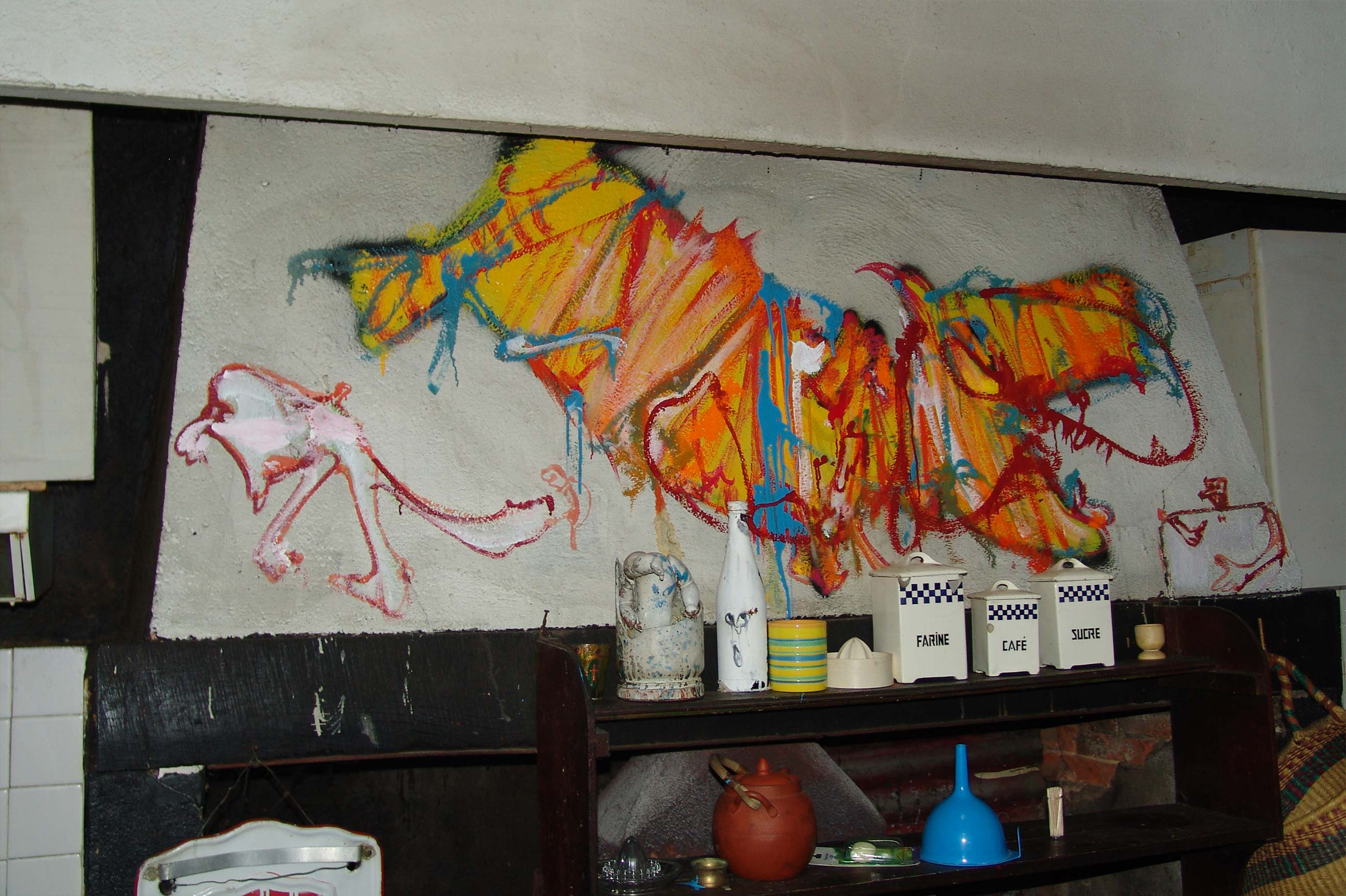 Kitchen – North wall – Murals at Hérouval