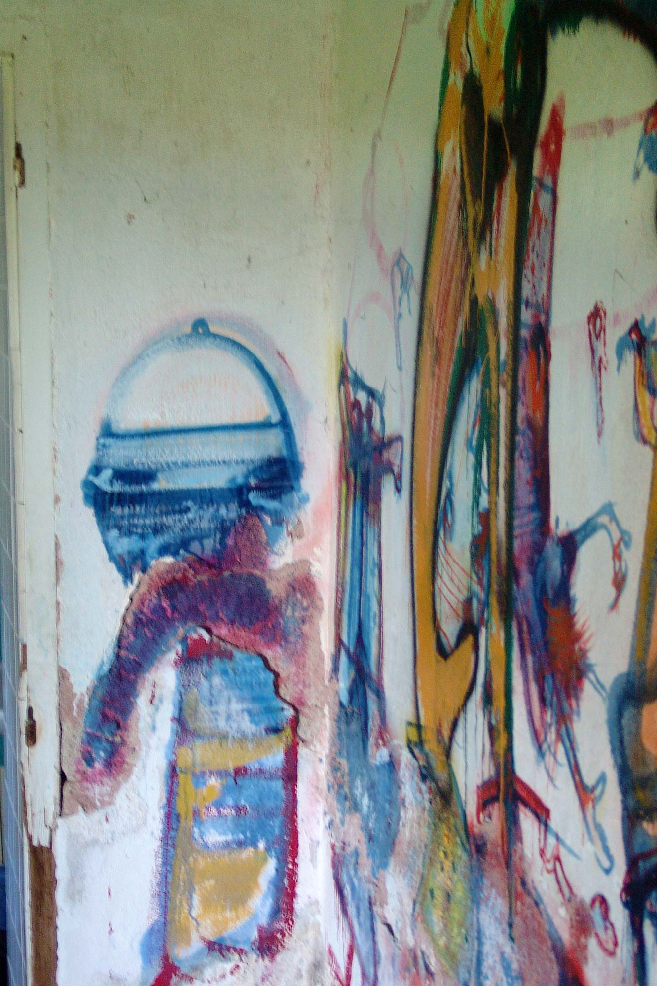 Dado : peintures murales d’Hérouval – La pièce de Loita – Mur est