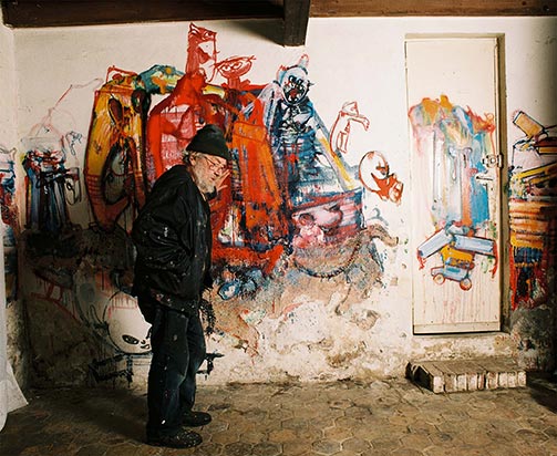 Mur sud de la pièce de Loita à Hérouval