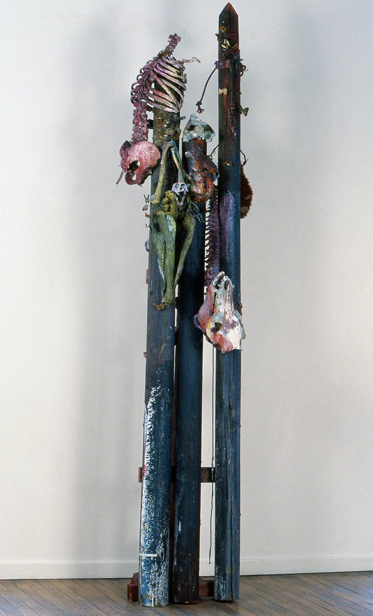 Sculpture de Dado : Petits singes des Philippines, 1989
