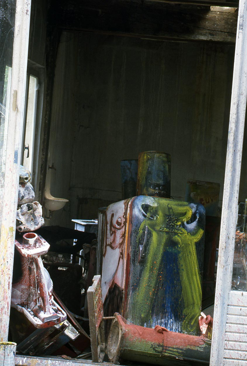 Sculptures dans l’atelier de Dado en 1989