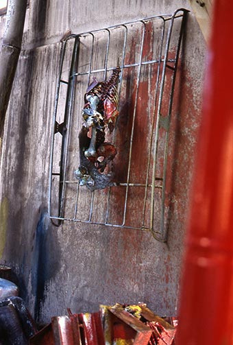 Sculptures dans l’atelier de Dado en 1989