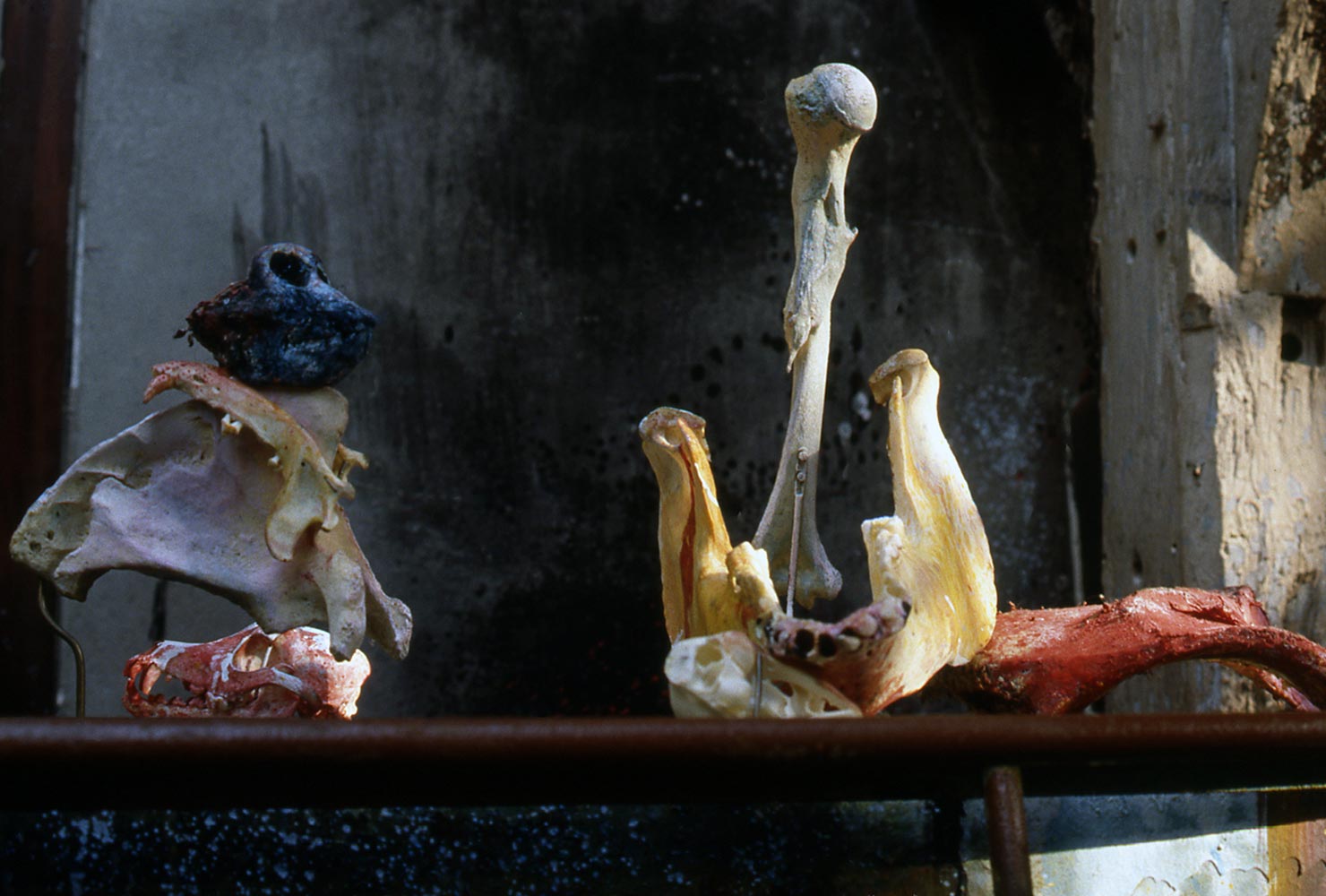 Sculptures at Dado’s studio in 1989