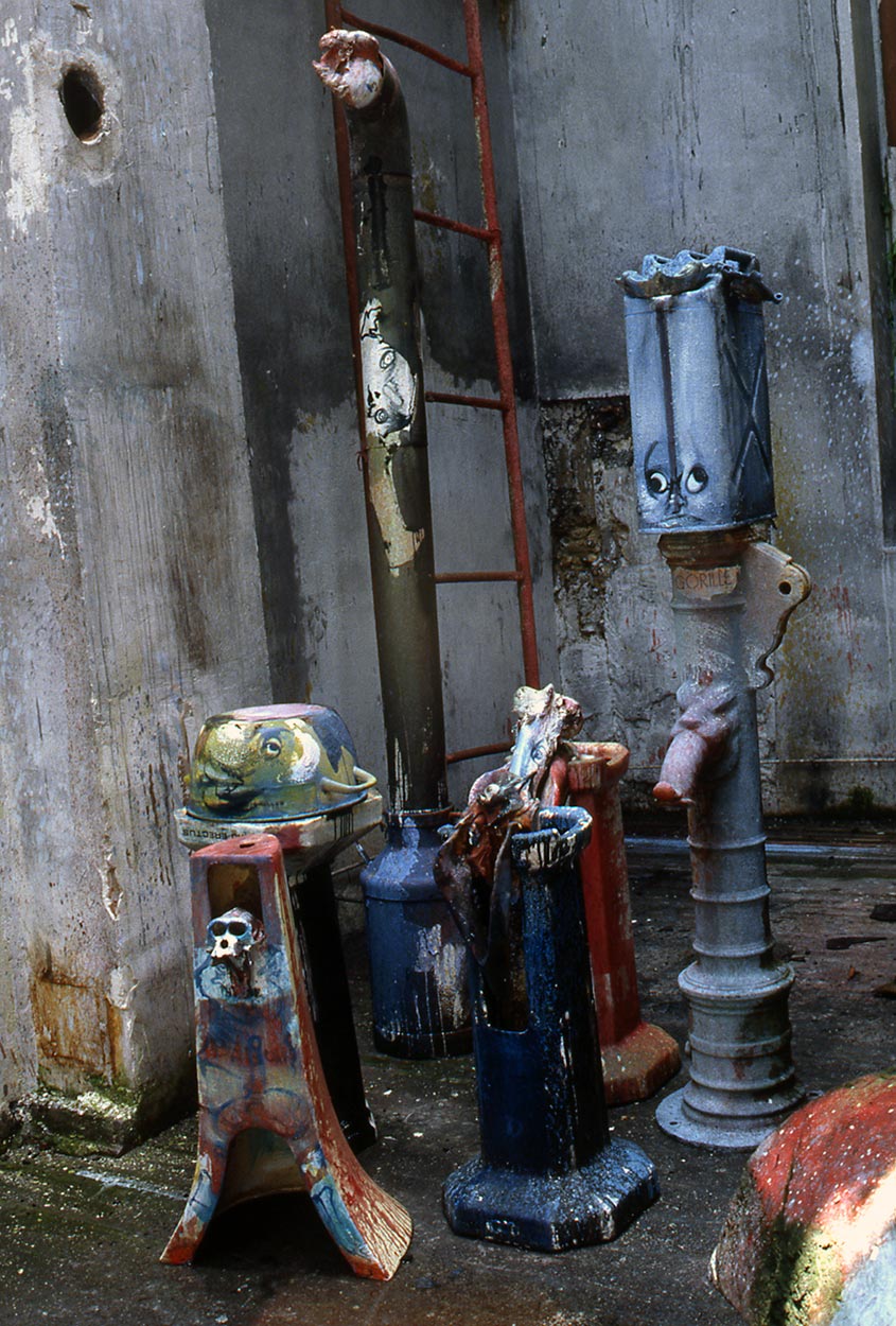 Sculptures dans l’atelier de Dado en 1989