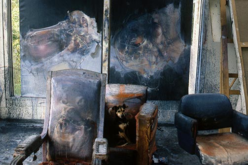 Dado’s studio in 1987