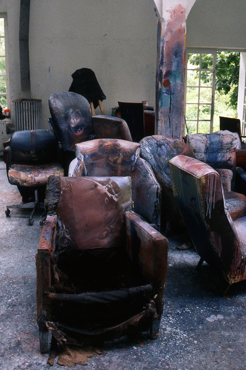 Dado’s studio in 1987