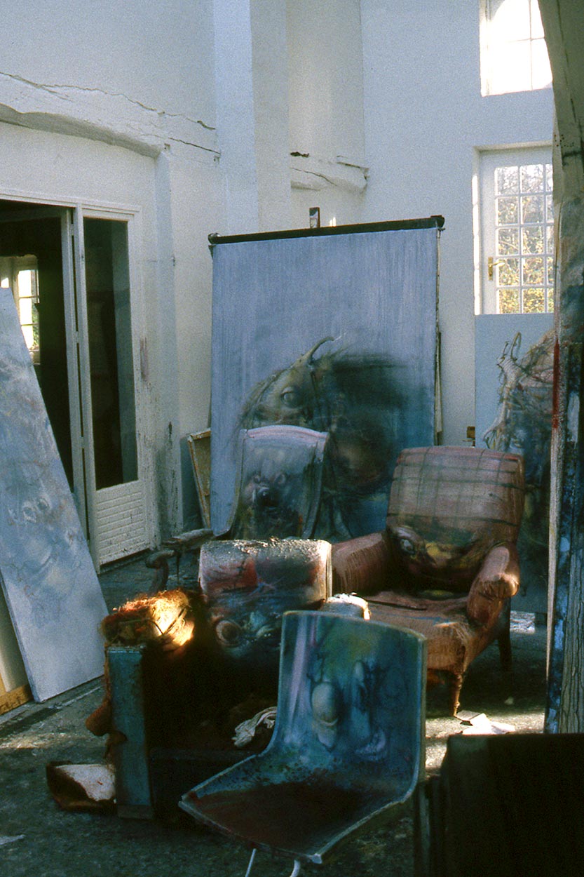 L’atelier de Dado en 1987