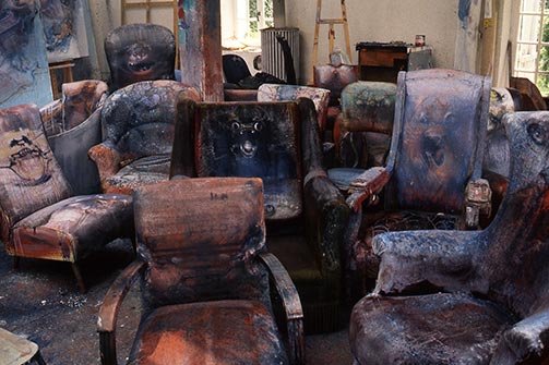 L’atelier de Dado en 1987