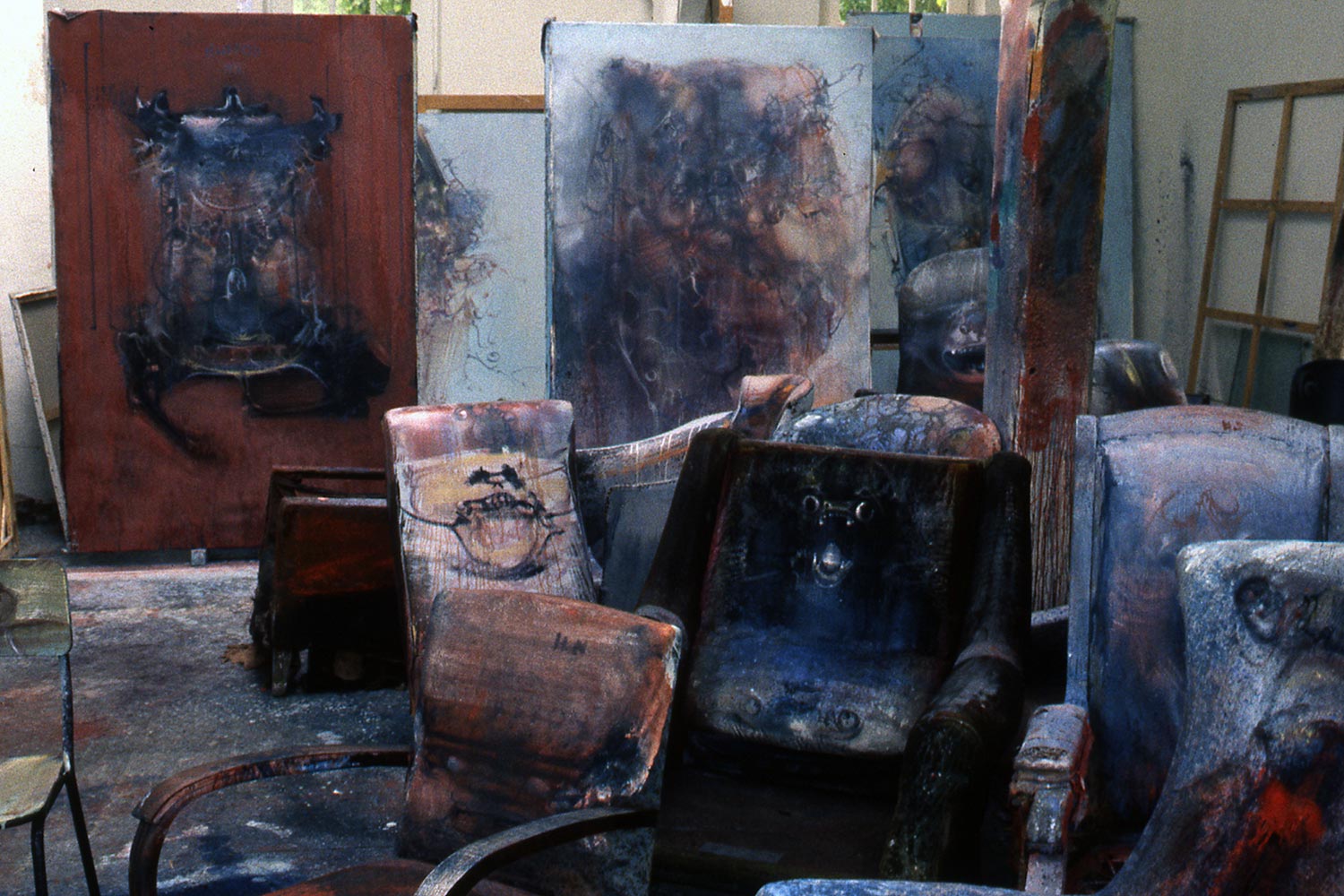 Dado’s studio in 1987