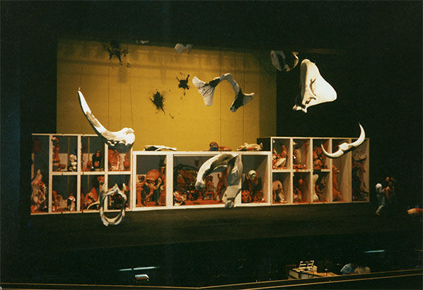 Éléments du décor de Tamerlano